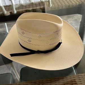 RESISTOL straw cowboy hat size 7 1/4